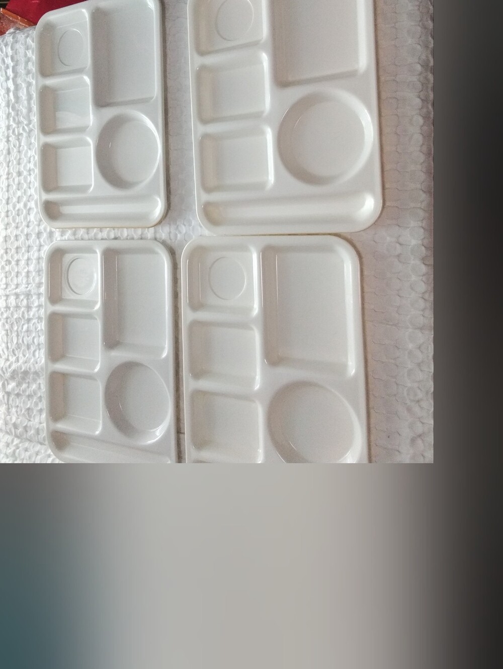 Silite Lunch Treys, Set Of 4 Vtg School Trays - Multipack